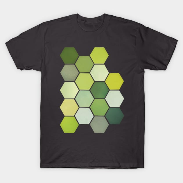 Shades of Green T-Shirt by Cassia